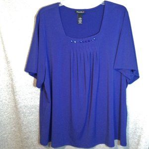 Royal blue blouse by Maggie Barnes size 30/32